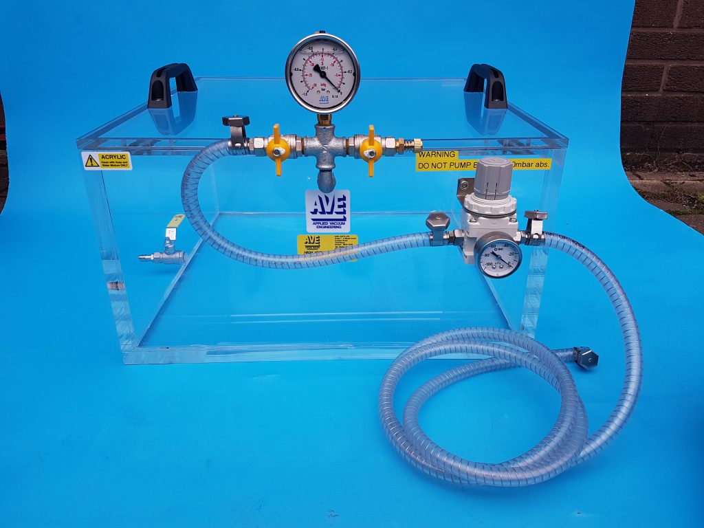 Custom acrylic chamber with front mounted manifold