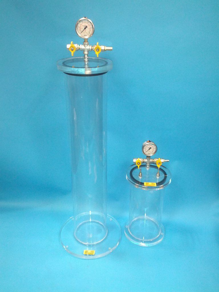 Acrylic Degassing Chambers different sizes